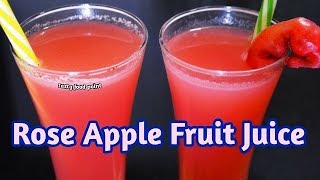 Rose Apple Fruit Juice  Chambakka Juice Recipe  जामरूल रेसिपी  summer special juice [upl. by Chute802]