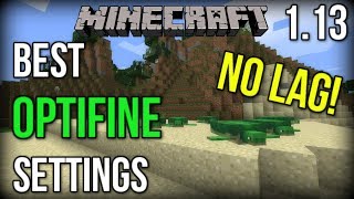 The BEST Settings for OptiFine NO LAG Minecraft 113 [upl. by Nekcarb583]