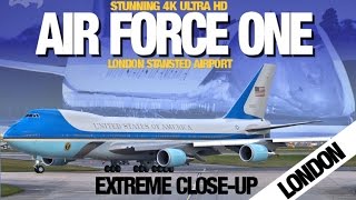 Air Force One London Stansted Airport  Up Close VC25 Plane Spotting [upl. by Ahseid]