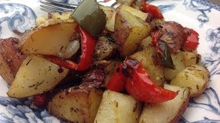 Erics Roasted Red Potatoes with Bell Pepper and Onion [upl. by Sitarski]