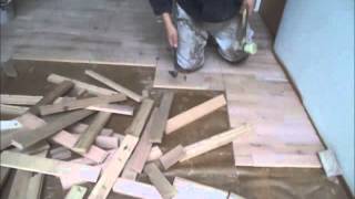 How to Remove Hardwood Floors Easy Instructions [upl. by Morry]