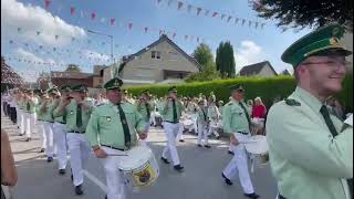 Schützenfest Morken Harff Kaster 2023 Große Musikparade Badenweiler [upl. by Schindler]