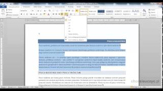 Kurs Microsoft Word 2010 Podstawowy  lekcja 42  Interlinia i odstępy między akapitami [upl. by Ylatan]