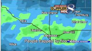 Reporter Describes Oskaloosa Rescue [upl. by Oicnerolf]