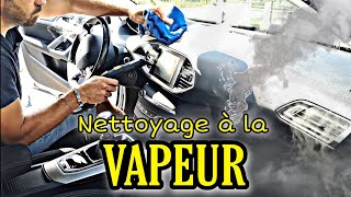 NETTOYER lintérieur de sa voiture à la VAPEUR avec le Karcher SC4 [upl. by Ymrots543]