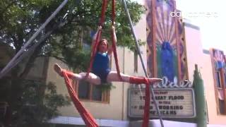 Frequent Flyers do aerial dance at Open Arts Festival boulder [upl. by Beffrey738]