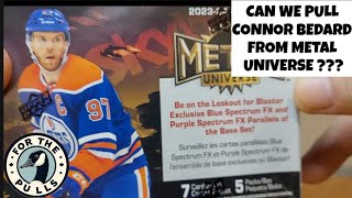 Can I Pull Connor Bedard On My First Box Of 20232024 Upper Deck Metal Universe [upl. by Anaeerb601]