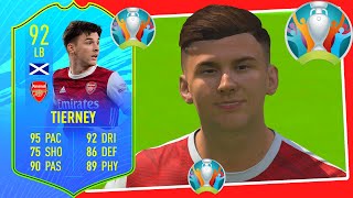 92 TIERNEY REVIEW NATION PLAYER TIERNEY PLAYER REVIEW KIERAN TIERNEY FIFA 21 ULTIMATE TEAM [upl. by Hild]