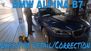 BMW Alpina B7 Twin Turbo 600 HP Gets The Executive DetailCorrection Package Part 1 [upl. by Kordula]