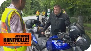 Illegales Tuning Polizei verbietet Biker die Weiterfahrt  Achtung Kontrolle  kabel eins [upl. by Rafaelia]