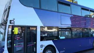 First Hadleigh ADL Enviro 400 E40D 33750 SN12AOK departs Southend on service 20 241024 [upl. by Lorelie]