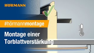 Torblattverstärkung Minderung der thermischen Belastung am GaragenSektionaltor LPU42 I Hörmann [upl. by Yttiy680]