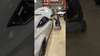 Rewrapping the Lexus after incident lexus lexusclub rcf automobile wrapping automotive car [upl. by Tomasine]