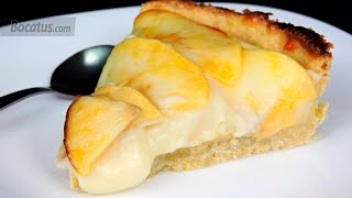 Receta de Tarta de Manzana con crema pastelera [upl. by Nonnerb564]