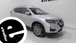 etrailer  Konig Standard Snow Tire Chains Installation  2018 Nissan Rogue [upl. by Colin]