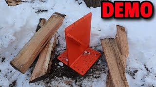 What is the Best Wood Splitter Is it the HiFlame Firewood Kindling Splitter  Demo and Review [upl. by Nuyh989]