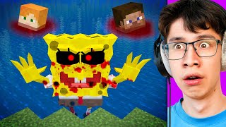 I Fooled My Friend as SPONGEBOB in Minecraft [upl. by Ahtamas]