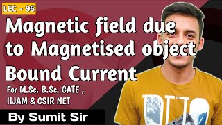 Magnetization  Bound Current  Magnetic field due to magnetized object  CSIR NET  GATE [upl. by Sikleb476]