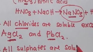 Chemistry  Salts  Define A Salt Prepare A Soluble Salt And Solubility Rules [upl. by Alisan]