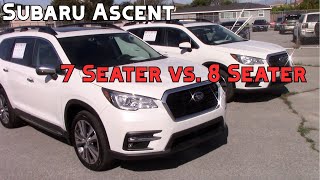 Subaru Ascent 7 Seats vs 8 Seats and Cargo Measurements [upl. by Neeruam]