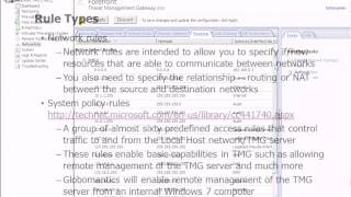 10 Forefront TMG Firewall Rules [upl. by Anitsahs]