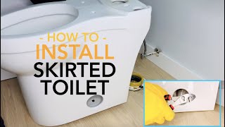 Skirted Concealed Trapway Toilet Installation [upl. by Akeihsal]