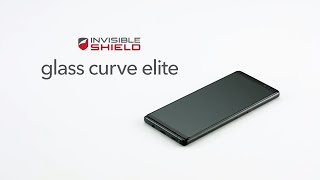 How to Install Glass Curve Elite for Samsung Note8  InvisibleShield [upl. by Apur]