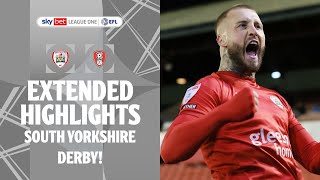 SOUTH YORKSHIRE DERBY  Barnsley v Rotherham United extended highlights [upl. by Llerahc]