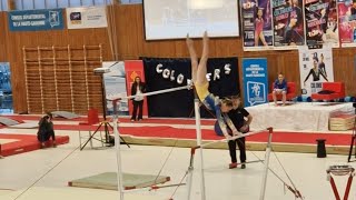 Kaylia Nemour  14766 Uneven Bars  Top 12 2024 [upl. by Aronas784]