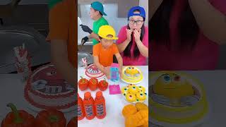 Shimla mirch vs mango cake icecream funny viralvideo shorts [upl. by Lyman]