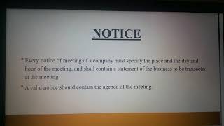 Essentials of a valid company meeting [upl. by Sonni]