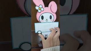 Pizarra blanca casera  My Melody 🩷 manualidades manualidadesconpapel tutorial mymelody [upl. by Rotman77]