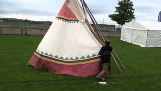 Wolf Glen Tipis  Building a tipi [upl. by Raynell]