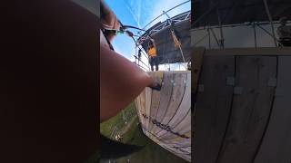 Abseiling at Bear Grylls gone WILD Festival 2024 Powderham Castle Devon [upl. by Aneliram]