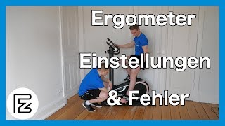 Ergometer Einstellungen amp die häufigsten Technikfehler [upl. by Anahgem]