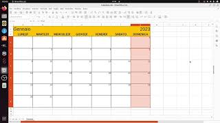 LibreOffice Calc 11 creare un calendario [upl. by Aruol]