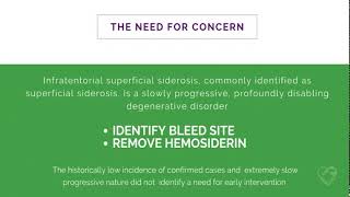 Infratentorial superficial siderosis iSS Instructional Slide Presentation [upl. by Etterraj]