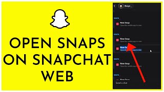 How To Open Snaps On Snapchat Web 2024 [upl. by Nodyl774]