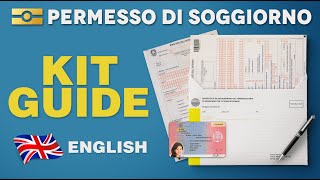 PERMESSO di SOGGIORNO 🇬🇧 KIT Compilation Guide  Tutorial 2022 English [upl. by Meece371]