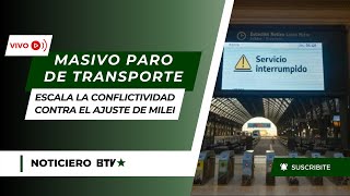 PARO DE TRANSPORTE CONTRA EL AJUSTE DE MILEI  ECHARON A DIANA MONDINO  NOTICIERO POPULAR [upl. by Salohcin877]