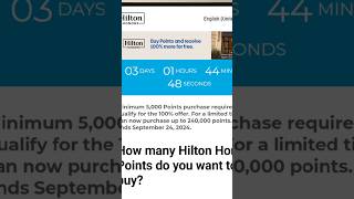 Here is how to get 100 bonus on Hilton points creditdebitwithabhi creditcard hilton travel [upl. by Airenahs304]