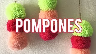 Tutorial Cómo hacer pompones Fácil [upl. by Akenehs368]