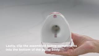 How to assemble your pump  In Bra Wearable Breast Pump [upl. by Eseerehc]