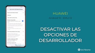 Desactivar las Opciones de Desarrollador  Huawei Android 10  EMUI 12 [upl. by Sophie826]