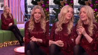 Lauren LaverneShort Red Sparkly Dress amp Pantyhose Amazing Legs 121223 HD [upl. by Yaf]