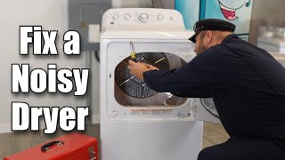 GE Dryer Makes Squeaking Grinding or Other Noises  How to Fix [upl. by Rentschler]