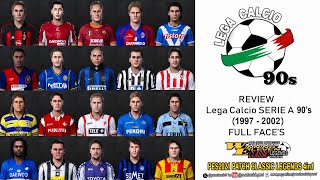 UPDATE REVIEW LEGA CALCIO All Stars SERIE A 90s 19972002 FULL FACE COMPLETE JOB [upl. by Asirrom]