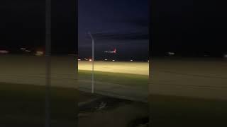 Qantas link dash 8 300 taking off in evening [upl. by Notneiuq701]