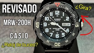 Unboxing y revisado Casio MRW200H reloj de buceo de cuarzo con fechador accesible y resistente [upl. by Androw]