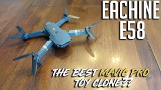 Eachine E58 The Best Mavic Pro Toy Clone [upl. by Annasiul637]